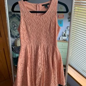 Forever 21 blush pink lace dress